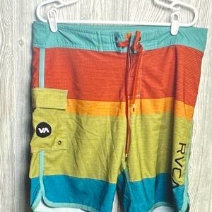 RVCA Vibrant Striped Men's Board Shorts